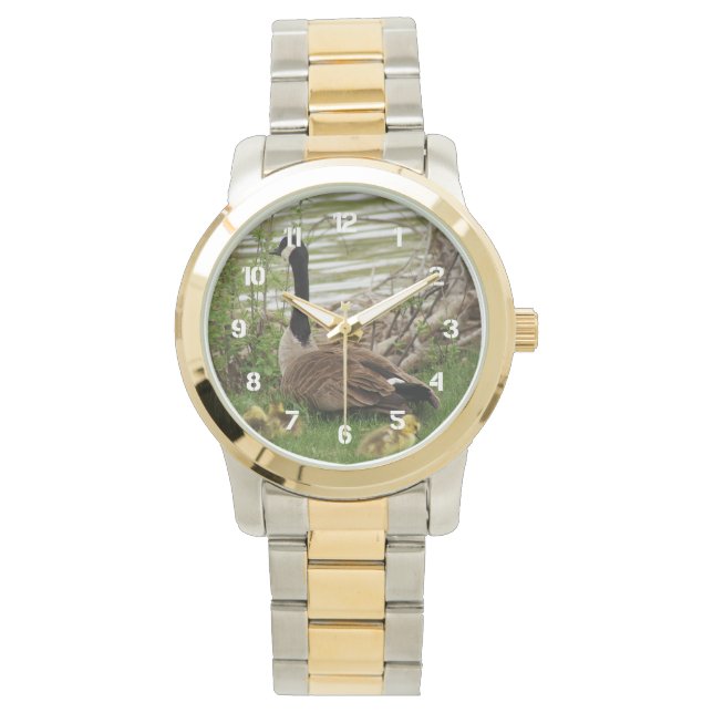 Relógio De Pulso Goose Mãe e Bebês (Frente)