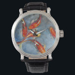 Relógio De Pulso Graceful Koi II<br><div class="desc">Animais</div>