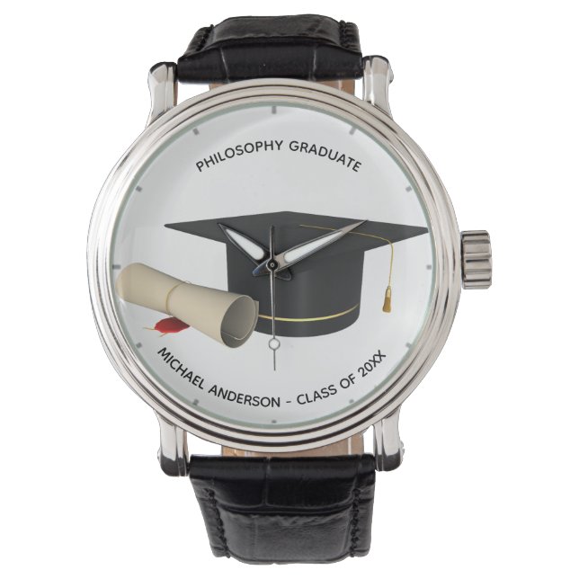 Relógio De Pulso GRADUAÇÃO DA TELA DE TELA - Escolha um Estilo (Frente)