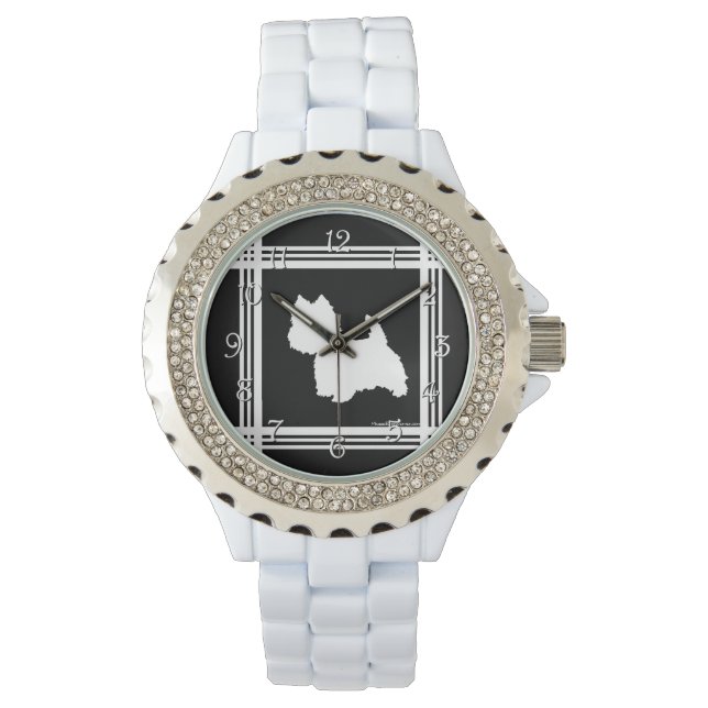 Relógio De Pulso Gráfico Preto (Frente)