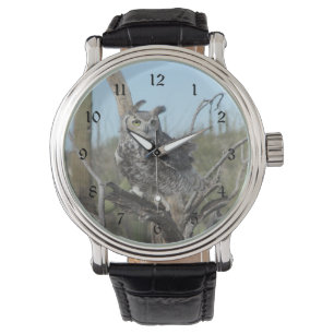 Relógio De Pulso Grande coruja Horned