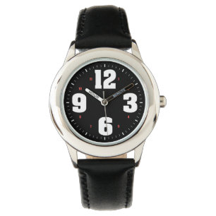 Relógio De Pulso Grandes números brancos