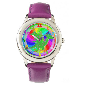 Relógio De Pulso Green Dragon Kids Assista nome personalizável Kimb