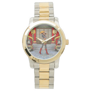 Relógio De Pulso Guerreiro Asiático Maiden