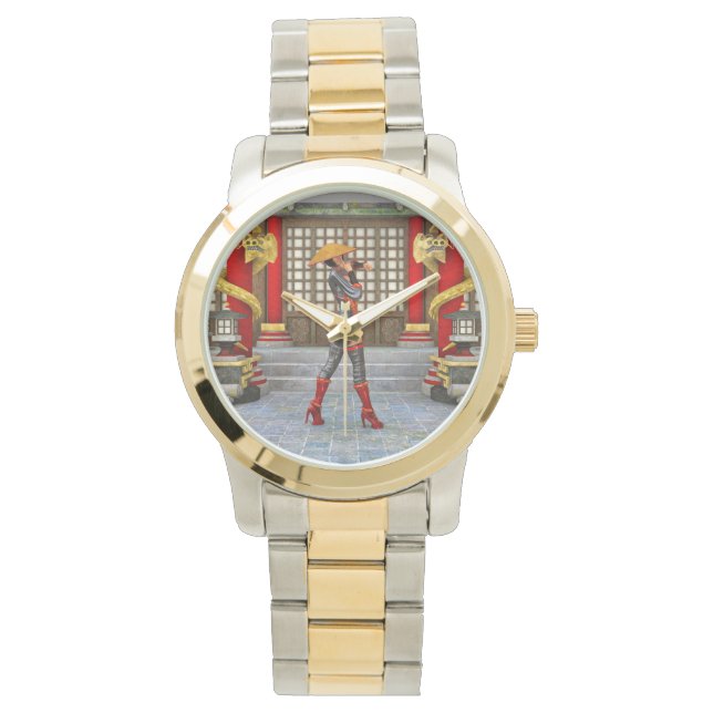 Relógio De Pulso Guerreiro Asiático Maiden (Frente)