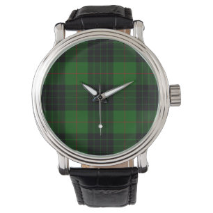 Relógio De Pulso Gunn tartan green xadrez negra