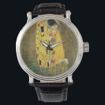 Relógio De Pulso GUSTAV KLIMT - O beijo de 1907<br><div class="desc">GUSTAV KLIMT - O beijo de 1907 - Folha de óleo e ouro na canvas</div>
