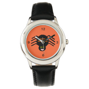 Relógio De Pulso Halloween Black Spider Watch