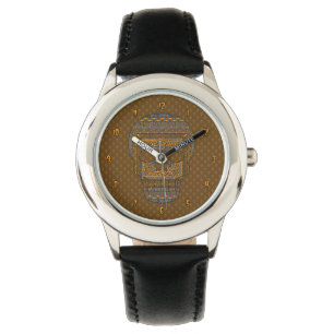 Relógio De Pulso Halloween Skull Watch