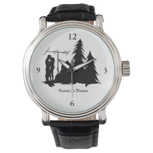 Relógio De Pulso Ham Radio Kissing Casal Silhouket Watch