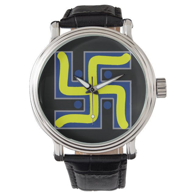 Relógio De Pulso Handskull Swastika Hindu Boa sorte / Sports Watch (Frente)