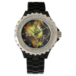 RELÓGIO DE PULSO HASTE DE ASCLEPIUS 7 CHAKRAS, IOGA, ENERGIA