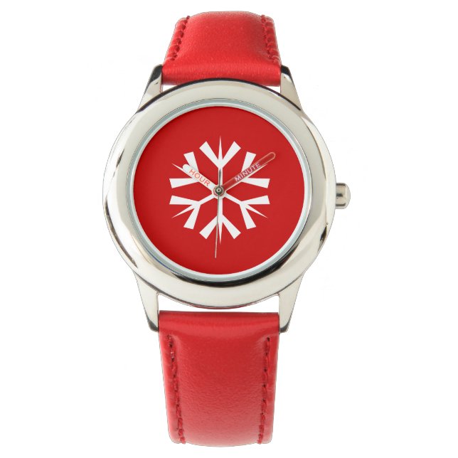 Relógio De Pulso Holiday Kids Watch/Snowflake (Frente)