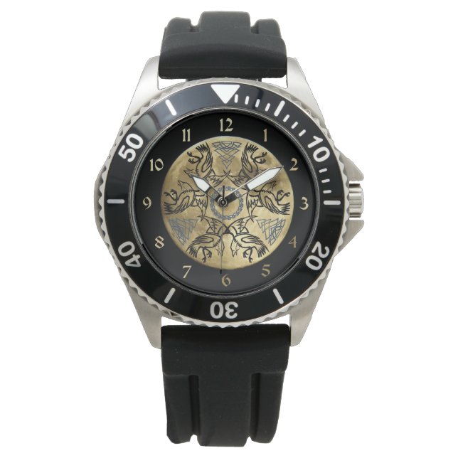 Relógio De Pulso Huginn & Muninn (Frente)