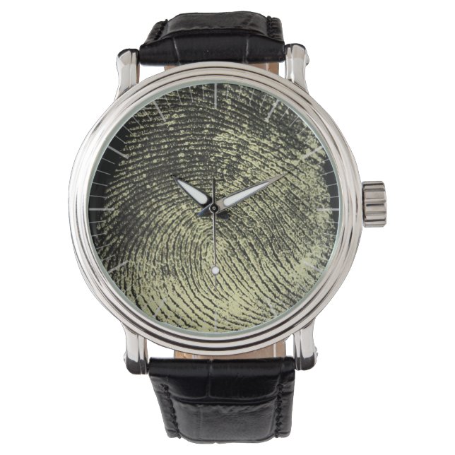 Relógio De Pulso Impressão digital de loop invertido (Frente)