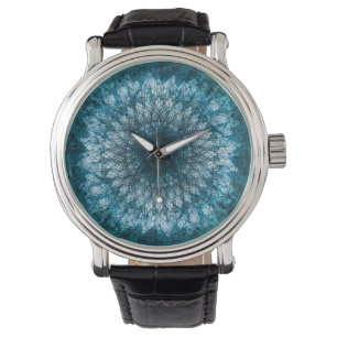 Relógio De Pulso Índigo Blue Mandala