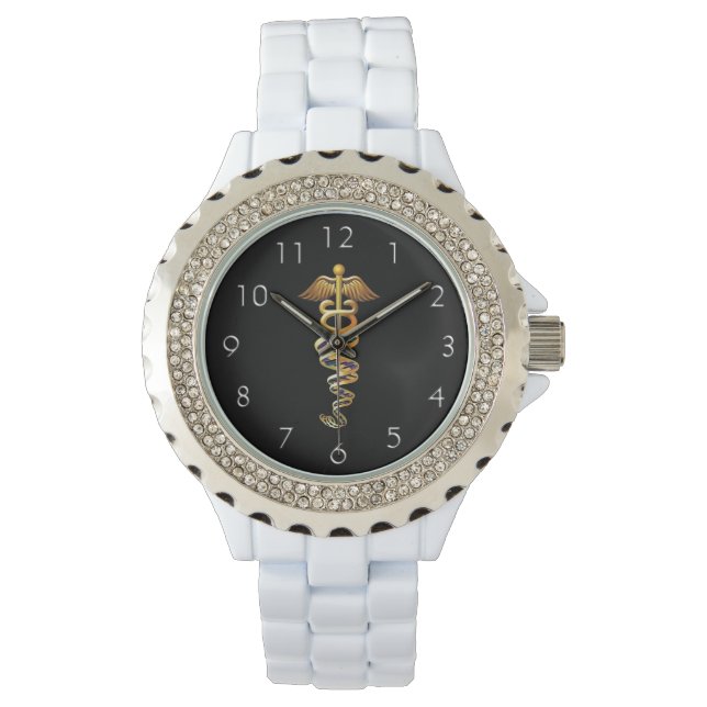 Relógio De Pulso Insígnia Médica (Frente)