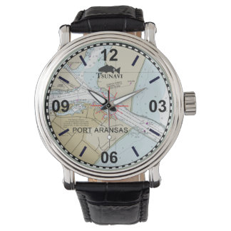 Relógio De Pulso Inspeção de Gráfico Náutico de Port ArKansas