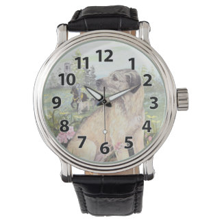 Relógio De Pulso Irish Wolfhound Puppy Dreamer Wristwatch