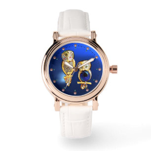 RELÓGIO DE PULSO JEWEL OWLS EM AZUL