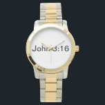 RELÓGIO DE PULSO JOHN 3:16 ASSISTENTE<br><div class="desc">JOHN 3:16 ASSISTENTE</div>