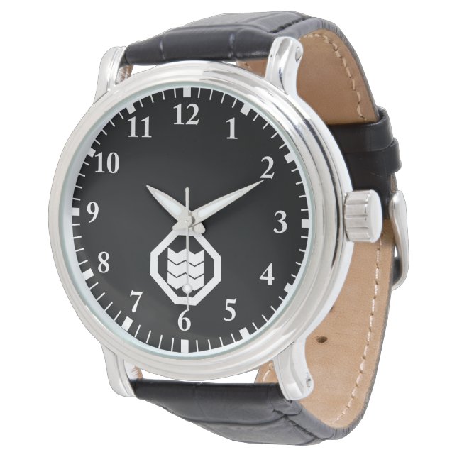 Relógio De Pulso Kanji em forma de imagem para três em Oshiki (Angular)