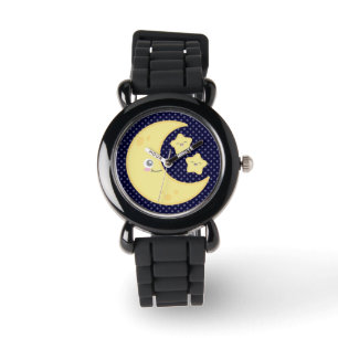Relógio De Pulso Kawaii Moon e Stars Watch