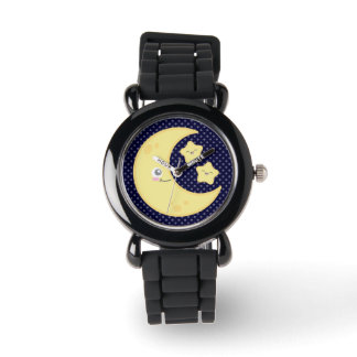 Relógio De Pulso Kawaii Moon e Stars Watch