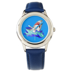 Relógio De Pulso Kids Blue Shark Watch