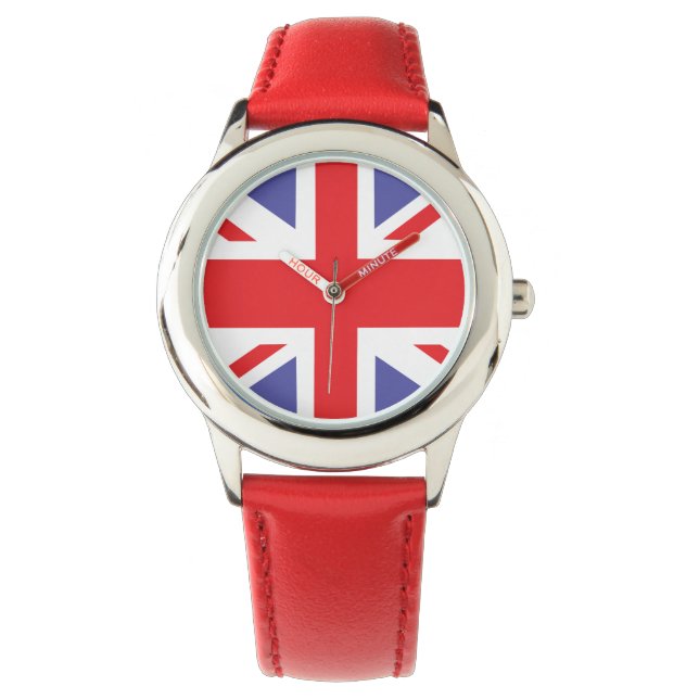 Relógio De Pulso Kids Union Jack British Watch (Frente)