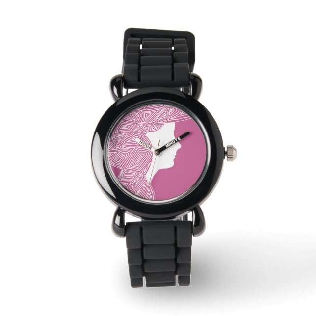 Relógio De Pulso Lady Pink (Frente)