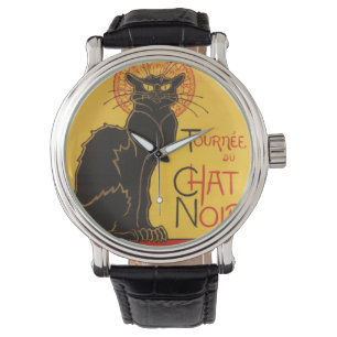 Relógio De Pulso Le Chat Noir Art Nouveau Wrist Watch