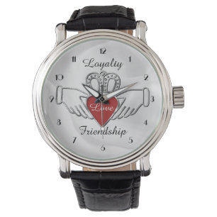 Relógio De Pulso Lealdade Amor Amizade Claddagh Wrist Watch