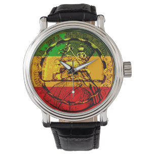 Relógio De Pulso Leão rasta de Judah Watch Designs associados