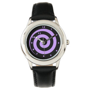 Relógio De Pulso Legal Roxo Hypnotic Spiral Watch