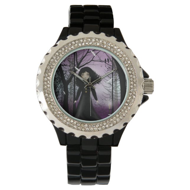 Relógio De Pulso Legal Steampunk Gótico Girl Watch (Frente)