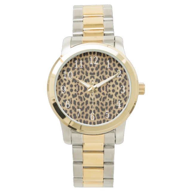 Relógio De Pulso Lepard print Watch (Frente)