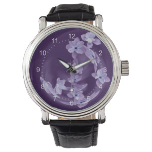 Relógio De Pulso Lilac em círculo