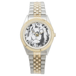 Relógio De Pulso Lion Tribal 002