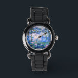 Relógio De Pulso Lírios de água de Monet<br><div class="desc">Lírios de água de Monet. Por favor, visite minha loja para obter design mais interessante e mais opções de cores. => zazzle.com/iwheels*</div>