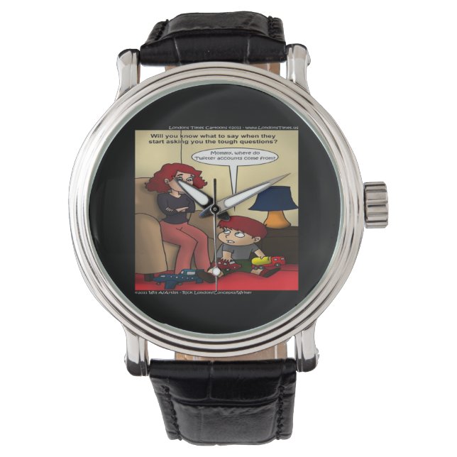Relógio De Pulso Mães no Twitter Engraçado Unisex Watch (Frente)