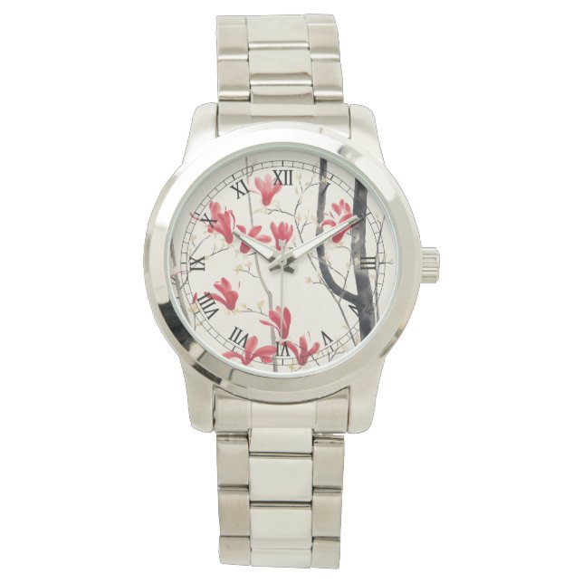 Relógio De Pulso Magnolia Tree por Kobayashi Kokei, Arte Japonesa (Frente)