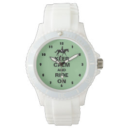 Relógio De Pulso Mantenha-se calmo e cavalgue em cavalos