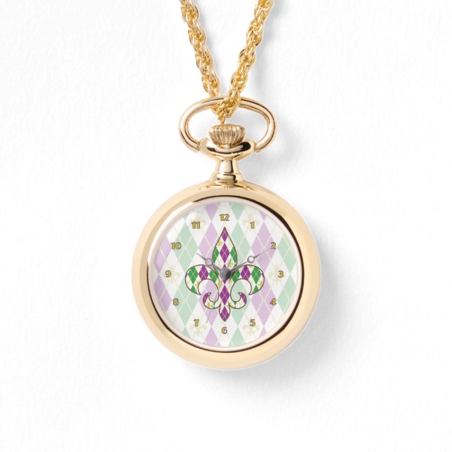Relógio De Pulso Mardi Gras Argyle Watch (Frente)