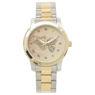 Relógio De Pulso Máscaras Russas de Comédia e Teatro Tragédia