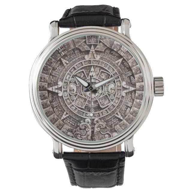 Relógio De Pulso Mayan Calendar Wristwatc (Frente)