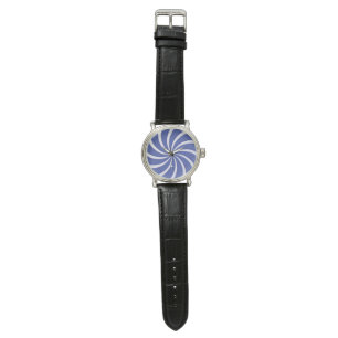 Relógio de Pulso Minimalista com Aura Azul Hipnóti