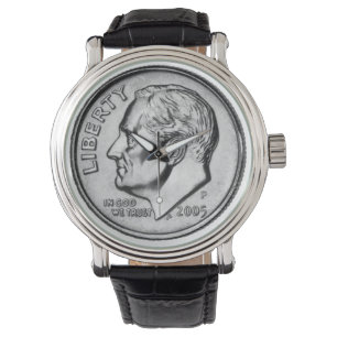 Relógio De Pulso Moeda de dez centavos de Roosevelt