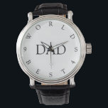Relógio De Pulso Monitoramento personalizado de melhores Dias de os<br><div class="desc">Personalizado, personalizado, a clássica safra masculina parece uma pulseira preta de couro, estojo de liga, relógio de pulso para pai. Um relógio que nunca sairá do estilo. Vá em frente personalize um relógio maravilhoso e personalizado para os homens especiais em sua vida - pai, noivo, marido, irmão, avô, namorado. Faz...</div>