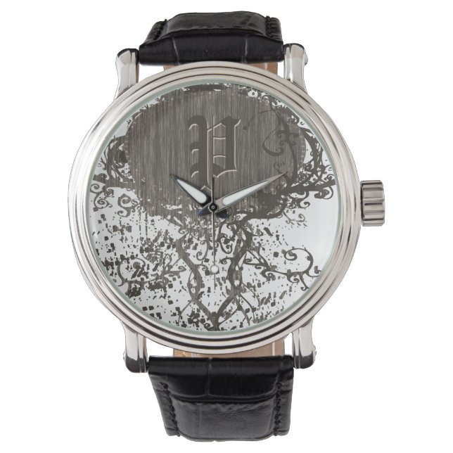 Relógio De Pulso Monograma Moderno P (Frente)